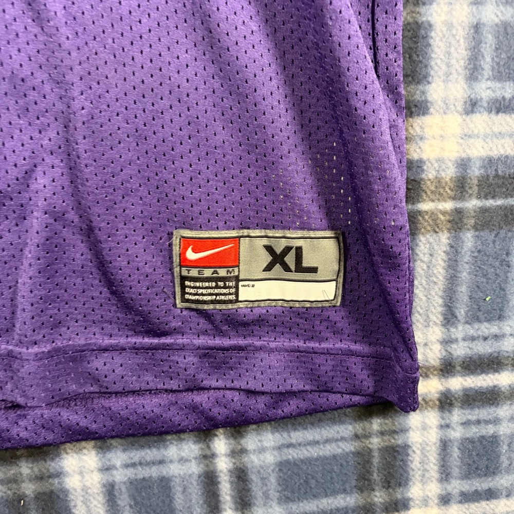 Nike Kids Minnesota Vikings Randy Moss 84 Jersey Purple XL 18-20 Football Mesh - Picture 2 of 8